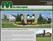 Tablet Screenshot of foxvalleyasphalt.com